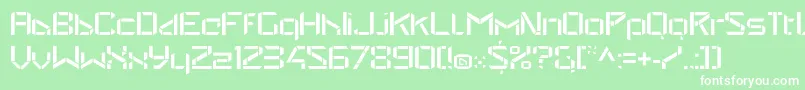 StealwerksOpenregular Font – White Fonts on Green Background