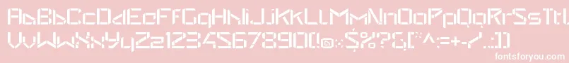 StealwerksOpenregular Font – White Fonts on Pink Background