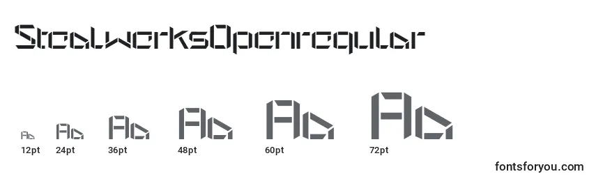 StealwerksOpenregular Font Sizes