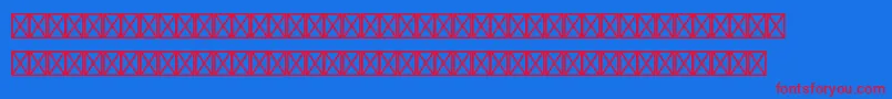 フォントEurosansstdRegular – 赤い文字の青い背景