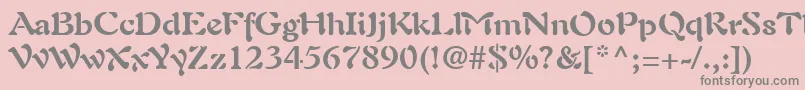 AuriolLtBold Font – Gray Fonts on Pink Background