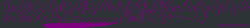 BrannbollSmal Font – Purple Fonts on Black Background