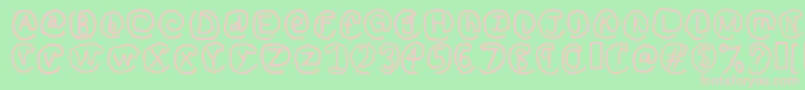 AtsignRegular Font – Pink Fonts on Green Background