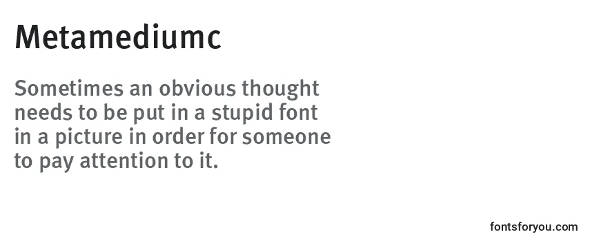 Metamediumc Font