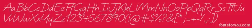 QuinzeyMedium Font – Pink Fonts on Red Background