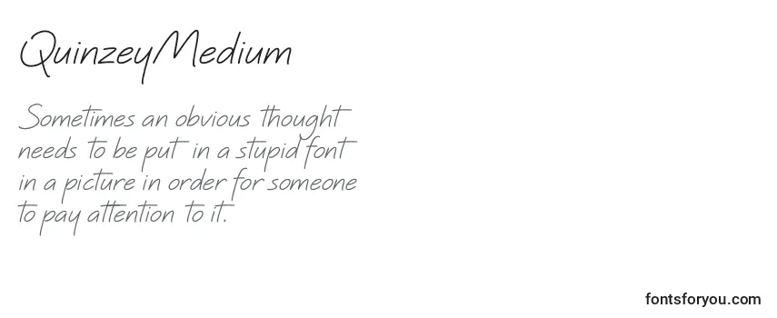 QuinzeyMedium Font