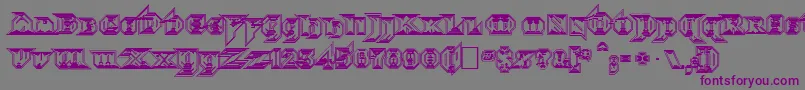 MorbidFixation Font – Purple Fonts on Gray Background