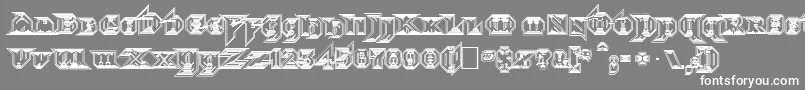 MorbidFixation Font – White Fonts on Gray Background