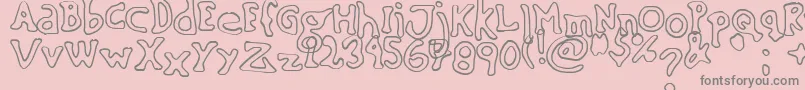 fuente SinkingShipOutline02 – Fuentes Grises Sobre Fondo Rosa