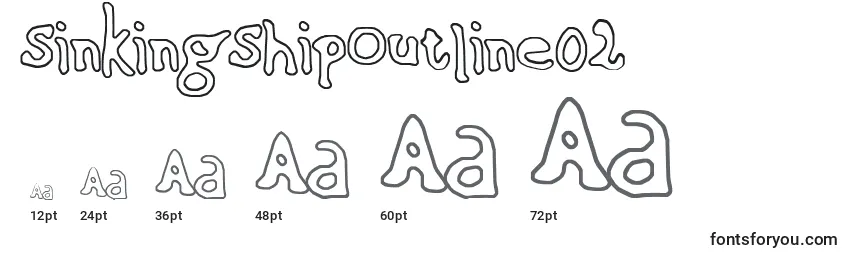 SinkingShipOutline02 Font Sizes