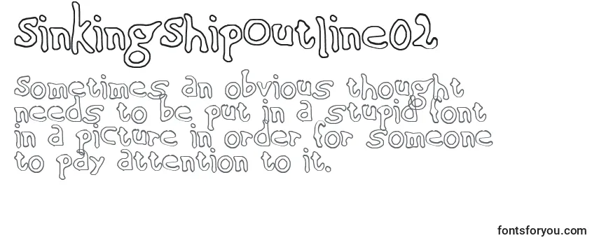 SinkingShipOutline02 Font