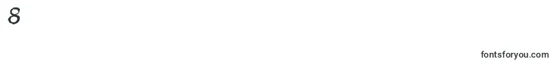PlymouthrandomItalic Font – Fonts for Digit 8