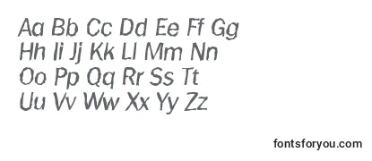 PlymouthrandomItalic Font