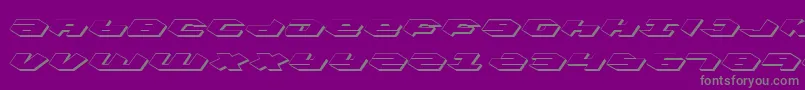 Kubricks Font – Gray Fonts on Purple Background
