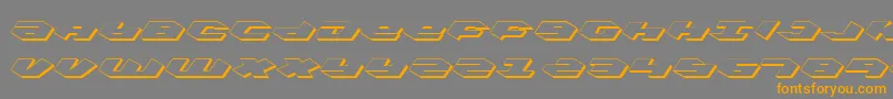 Kubricks Font – Orange Fonts on Gray Background