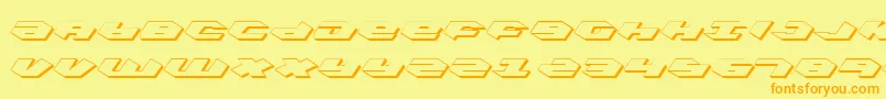Kubricks Font – Orange Fonts on Yellow Background