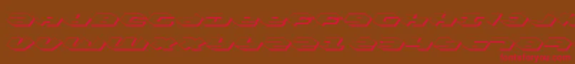 Kubricks Font – Red Fonts on Brown Background