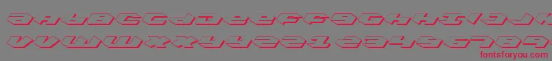 Kubricks Font – Red Fonts on Gray Background