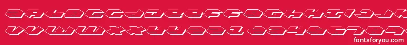 Kubricks Font – White Fonts on Red Background