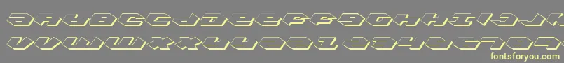 Kubricks Font – Yellow Fonts on Gray Background