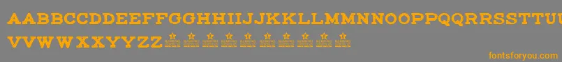 MaccrapasphaltPersonalUse Font – Orange Fonts on Gray Background
