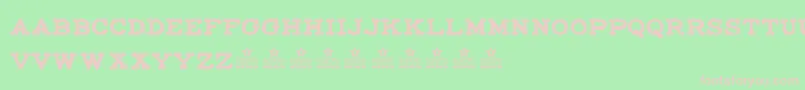 MaccrapasphaltPersonalUse Font – Pink Fonts on Green Background