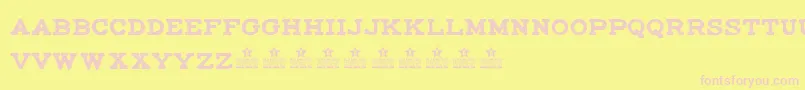 MaccrapasphaltPersonalUse Font – Pink Fonts on Yellow Background