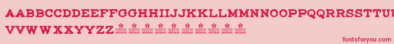 MaccrapasphaltPersonalUse-Schriftart – Rote Schriften auf rosa Hintergrund