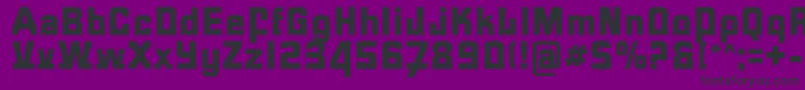 フォントFormulaR – 紫の背景に黒い文字