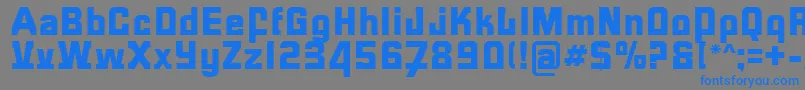 FormulaR Font – Blue Fonts on Gray Background