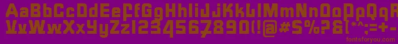 FormulaR Font – Brown Fonts on Purple Background