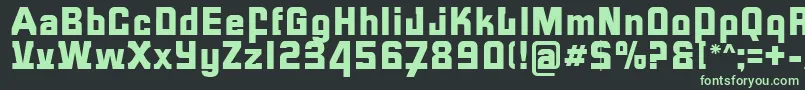 Czcionka FormulaR – zielone czcionki na czarnym tle