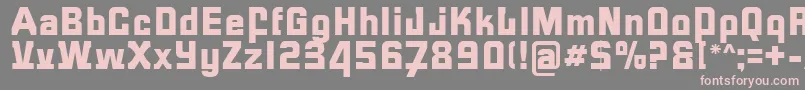 Шрифт FormulaR – розовые шрифты на сером фоне