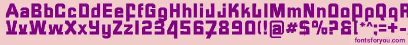 FormulaR Font – Purple Fonts on Pink Background