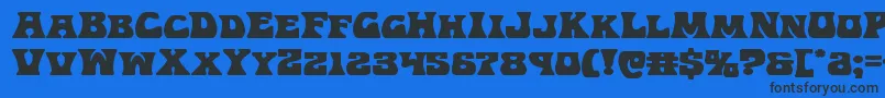 Hippocketexpand Font – Black Fonts on Blue Background