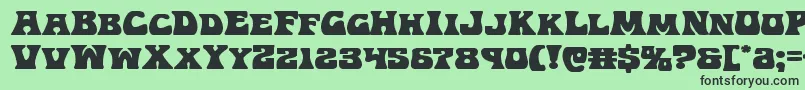 Hippocketexpand Font – Black Fonts on Green Background