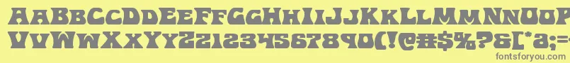 Hippocketexpand Font – Gray Fonts on Yellow Background