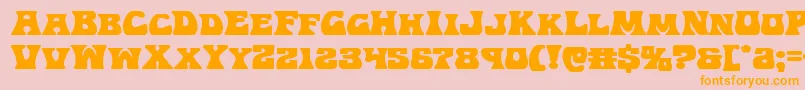 Hippocketexpand Font – Orange Fonts on Pink Background