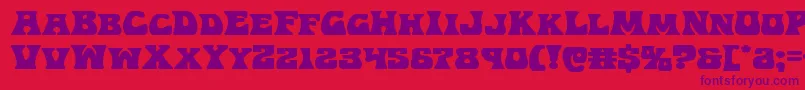 Hippocketexpand Font – Purple Fonts on Red Background