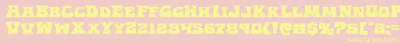 Hippocketexpand Font – Yellow Fonts on Pink Background