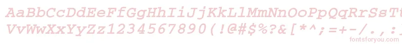 CouriercBoldoblique Font – Pink Fonts