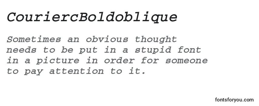 Шрифт CouriercBoldoblique