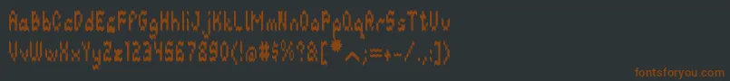 GeoDiamond Font – Brown Fonts on Black Background