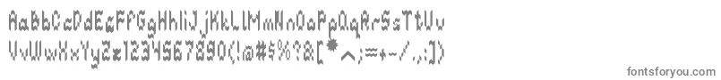 GeoDiamond Font – Gray Fonts on White Background