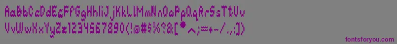 GeoDiamond Font – Purple Fonts on Gray Background