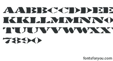 Stenciltration font – print Fonts