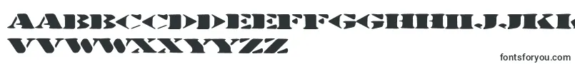 Stenciltration-fontti – englantilaiset fontit