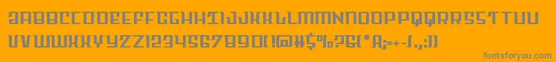 フォントSkycabstraight – オレンジの背景に灰色の文字