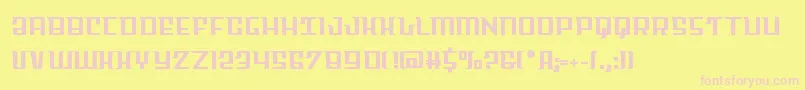 Skycabstraight Font – Pink Fonts on Yellow Background