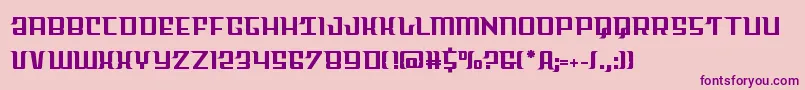 Skycabstraight Font – Purple Fonts on Pink Background